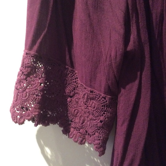 Urban outfitters Crochet Wide-Sleeve Blouse - Picture 4 of 5